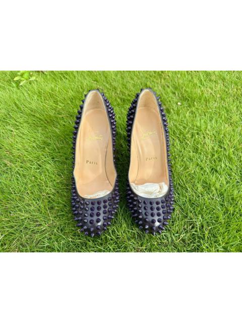 Christian Louboutin Authentic Christian Louboutin Pigalle 100 Purple Iris Spikes