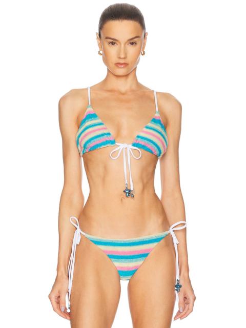 CASABLANCA Towel Bikini Top