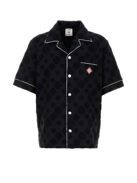 CASABLANCA Casablanca Men Black Cotton Blend Shirt