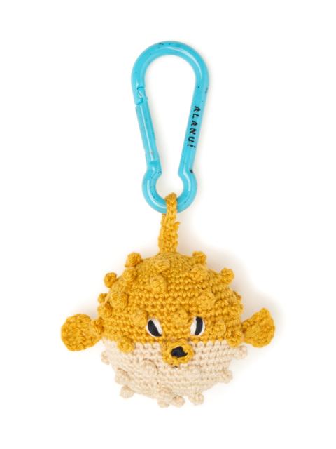 Alanui Handmade Puffer Fish Crochet Key Holder