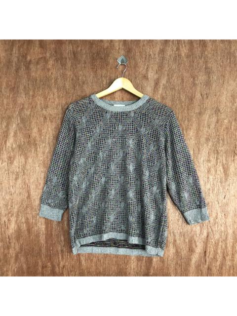 Other Designers Coloured Cable Knit Sweater - Argamarans Mesh Net Knitwear Sweater
