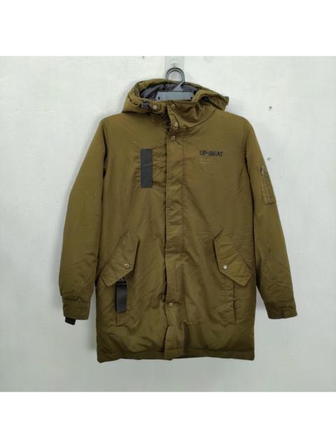 Other Designers Japanese Brand - B72 X Brave Parkas Puffer Jacket Big Spellout Back