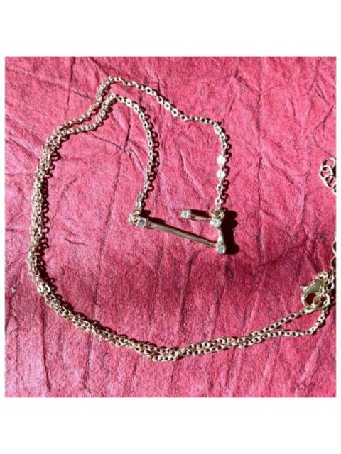 Other Designers Unbranded - Gold Plated Necklace Gemini Zodiac Sign Constellation Cubic Zirconia