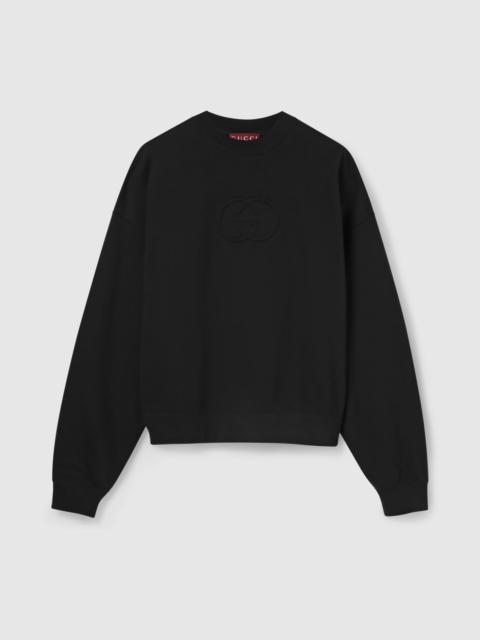 GUCCI Brushed cotton jersey sweatshirt