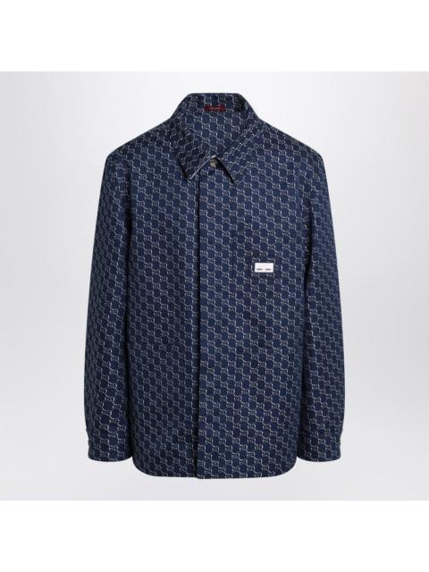 GUCCI Gucci Blue/White Jacket With Gg Shadow Men