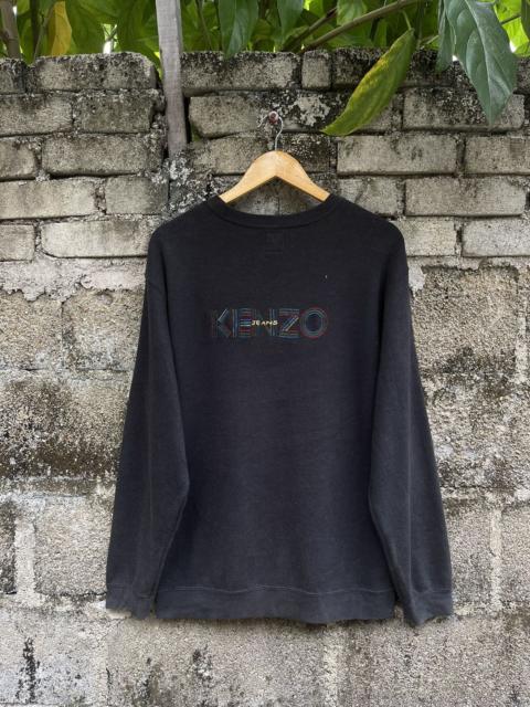 Other Designers Kenzo × Vintage - Vintage Kenzo Embroidery Backhit Logo Sweatshirt