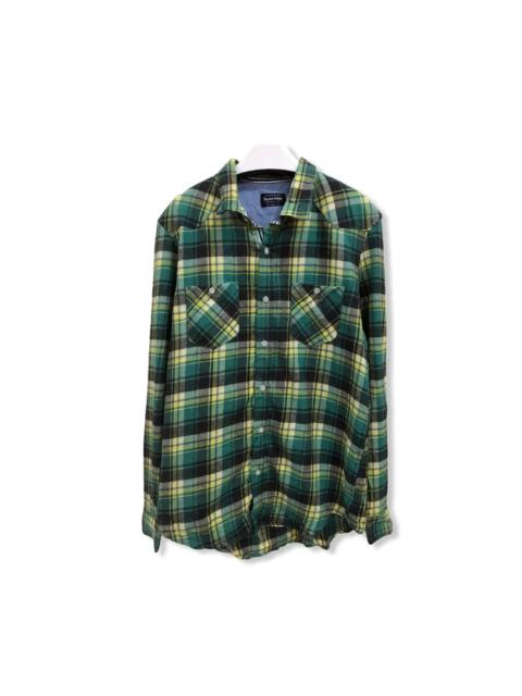 Other Designers Japanese Brand - Japanese Brand Doublefocus Plaid Tartan Flannel Shirt 👕