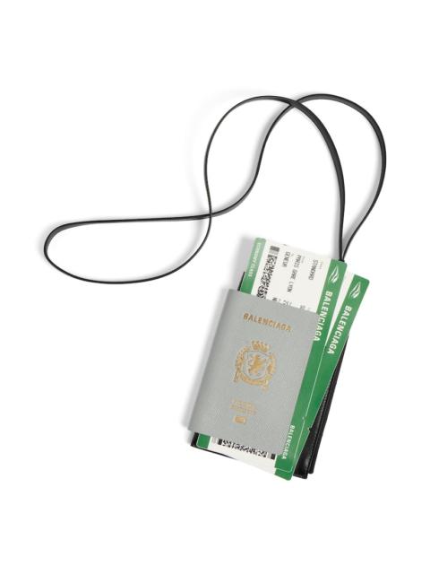 BALENCIAGA Men's Passport Phone Holder  in Balenciaga Grey