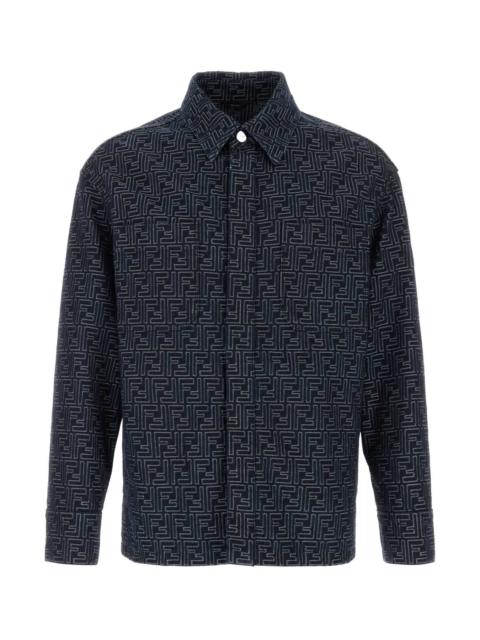 FENDI Fendi Men Embroidered Denim Jacket