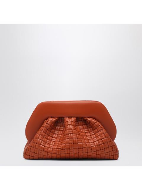 THEMOIRè - THEMOIRè Burnt orange clutch Tia in woven eco leather