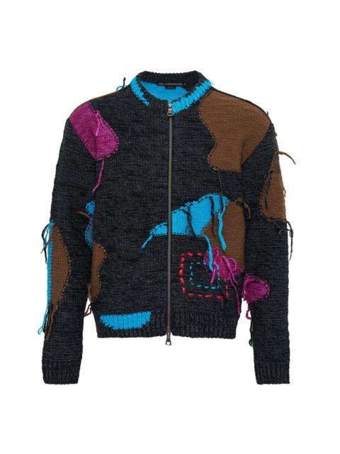 Andersson Bell Unisex Intarisa Zip-Up Crewneck Sweater