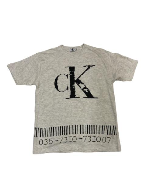 Other Designers Calvin Klein - Vintage Calvin Klein Bar Code Big Logo Tshirt