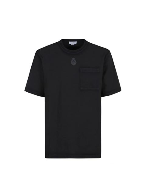Tシャツ・カットソー ALEXANDER MCQUEEN Men Tops 815069QTAC7 0526 Black ALEXANDER MCQUEEN Men T-shirt Black 815069QTAC7 0526