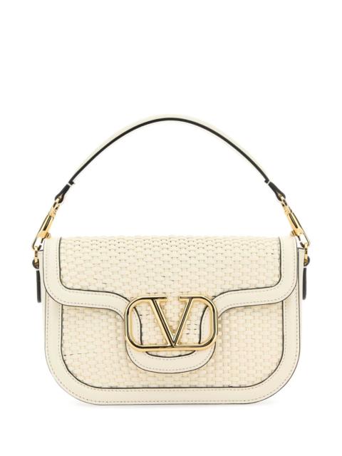 Valentino Valentino Garavani Women Ivory Leather Alltime Shoulder Bag