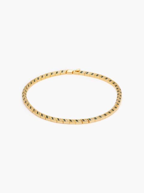 Zimmermann Gold-tone, enamel and crystal choker