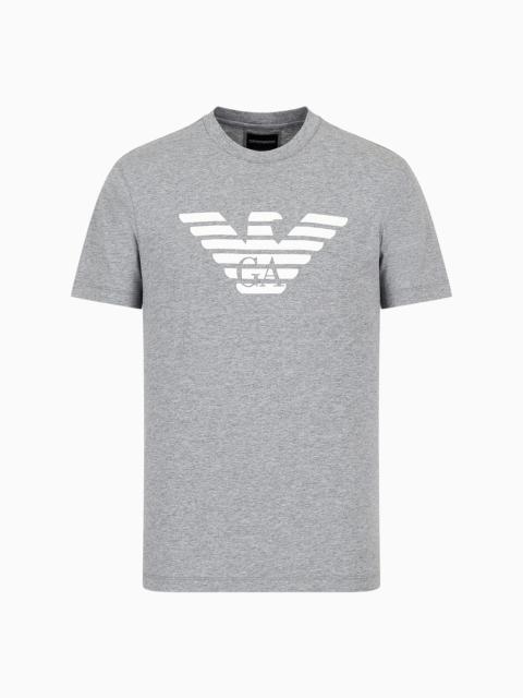 EMPORIO ARMANI Pima-jersey T-shirt with logo print