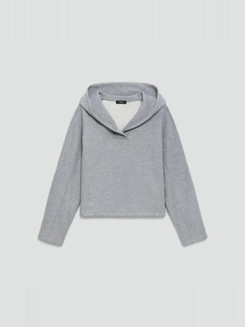 Theory Cropped Hoodie in Lounge Terry