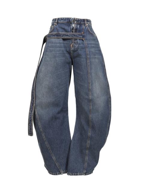 Jean Paul Gaultier LOW WAISTED JEAN WITH STRAP DETAIL ON THE FRONT / IND