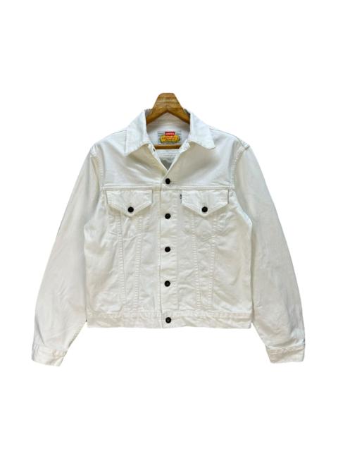 Other Designers Vintage - LEVI'S White Tab White Denim Jacket #A42-0965