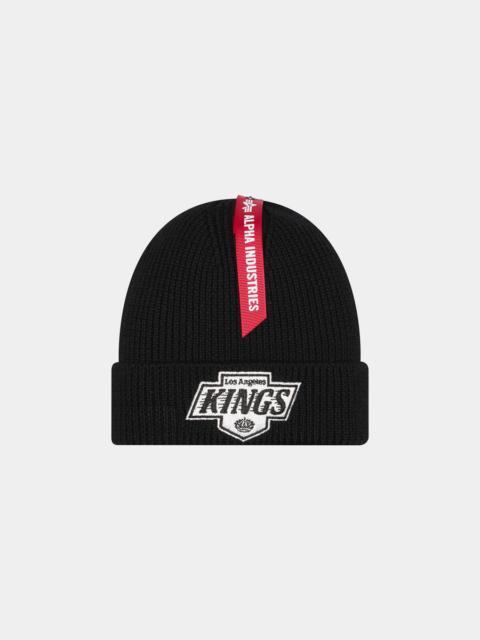 ALPHA INDUSTRIES LOS ANGELES KINGS X ALPHA X NEW ERA SHORT CUFF BEANIE