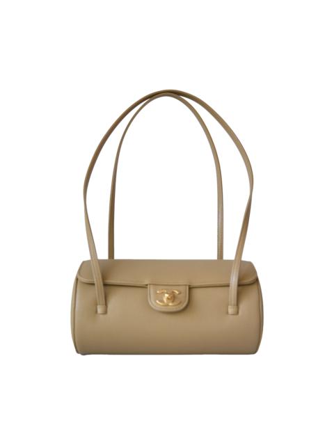 CHANEL Chanel Preppy Coco Small Bowling Bag Beige