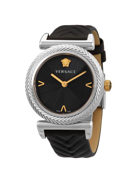 VERSACE Versace V-Motif Quartz Black Dial Ladies Watch VERE01620