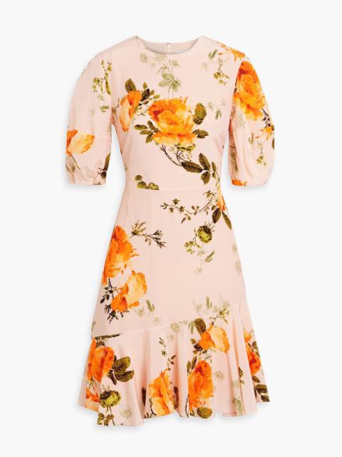 Erdem Floral-print silk crepe de chine mini dress