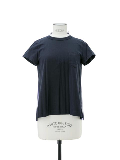 sacai Cotton Poplin x Cotton Jersey T-Shirt