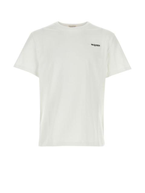 Alexander Mcqueen Man White Cotton T-Shirt
