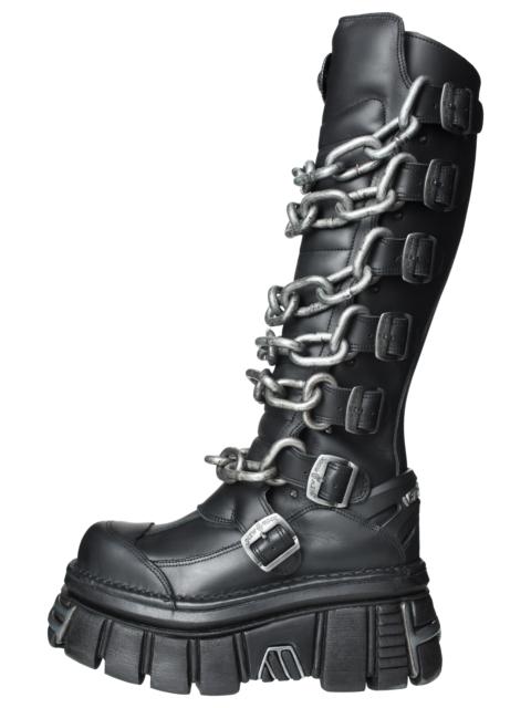 VETEMENTS VETEMENTS X NEW ROCK CHAIN LINK BOOTS