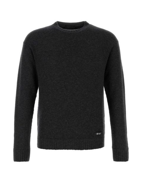 Prada Prada Men Charcoal Cashmere Blend Sweater