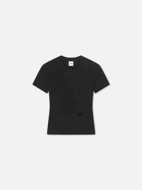 Nanushka Cropped Ribbed Cotton-Jersey T-Shirt