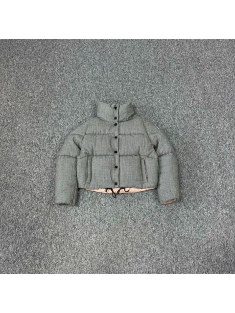 Moncler Moncler Cer Guibbotto houndstooth stand-up collar puffer jacket