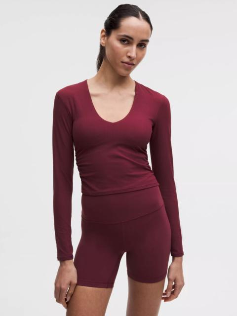 lululemon All It Takes Ribbed Nulu V-Neck Long-Sleeve Shirt *B-D Cups