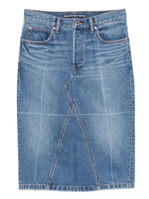 Alexander Wang denim midi skirt