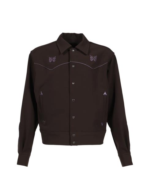 NEEDLES PIPING COWBOY JACKET - POLY DOUBLE CLOTH / BRW