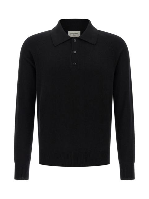 SAINT LAURENT Saint Laurent Men Wool Polo Shirt