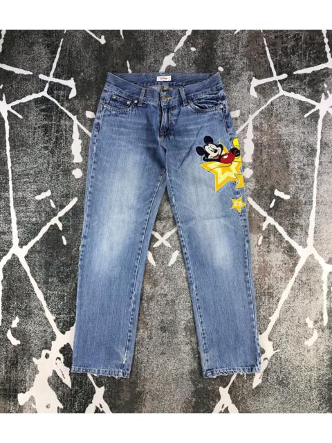Other Designers Vintage - Vintage Disney Mickey Jeans Patchwork Denim