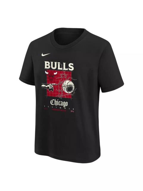 Nike Youth Chicago Bulls '24 Max90 Short Sleeve Top-Black