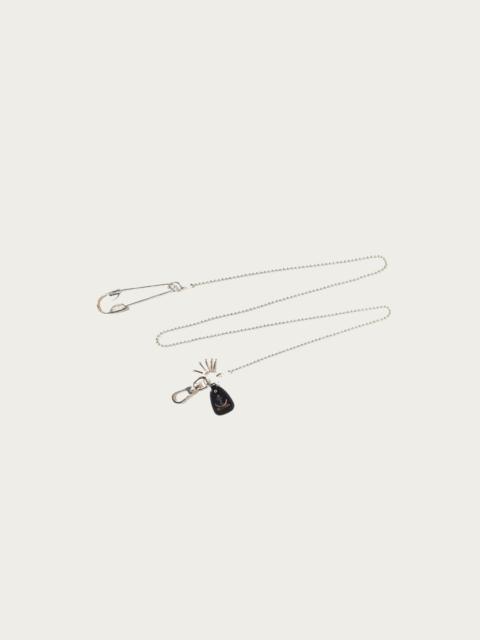 Kapital Brass Anchor Snood Chain - Silver