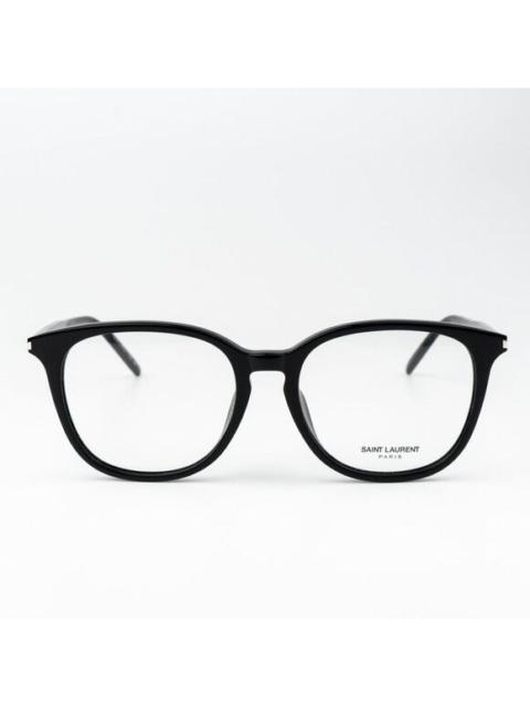 SAINT LAURENT NEW Saint Laurent SL724/F 001 Black Oval Women Eyeglasses