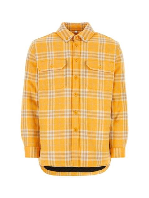 BURBERRY Embroidered Flannel Oversize Shirt