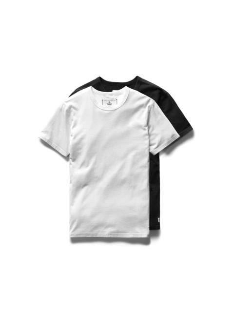 Reigning Champ Cotton Jersey T-Shirt 2 Pack White/Black