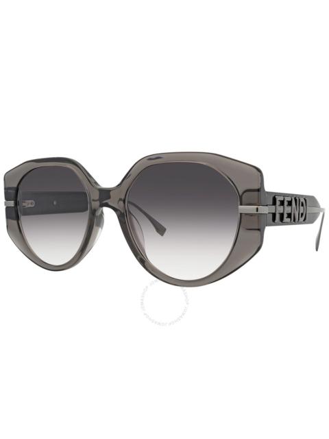 FENDI Fendi Gradient Smoke Butterfly Ladies Sunglasses FE40083U 20B 54