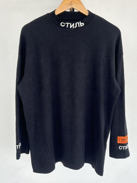 Heron Preston Heron Preston Mock Neck Black Longsleeve