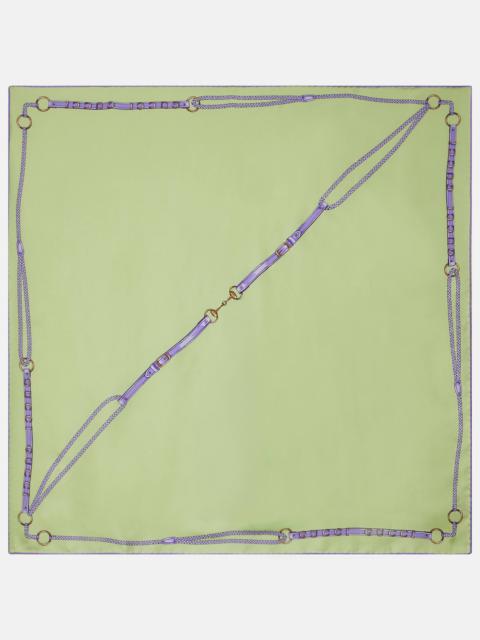 GUCCI Printed silk scarf