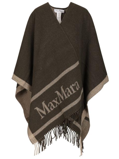 Max Mara Max Mara Women Jacquard Wool Poncho