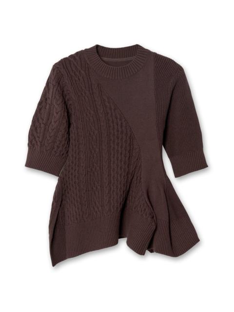 sacai Cable Knit Pullovr