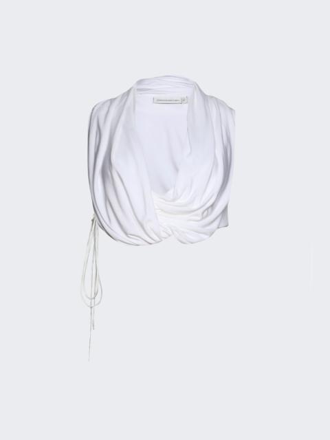CHRISTOPHER ESBER Interlock Jersey Drape Top White