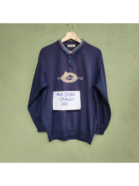 Other Designers Designer - Vintaga Kma International Embroidery Logo Sweatshirt Jumper